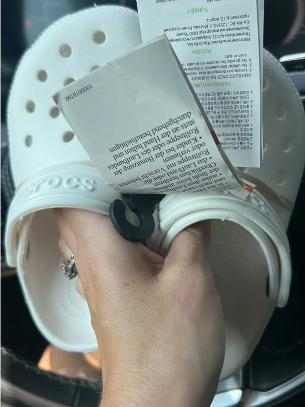 CROCS Kids White Clog Sandals - Slip-On Comfort